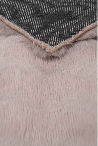 Antypoślizgowy spód beżowego dywanu pluszowego Rabbit Bubble