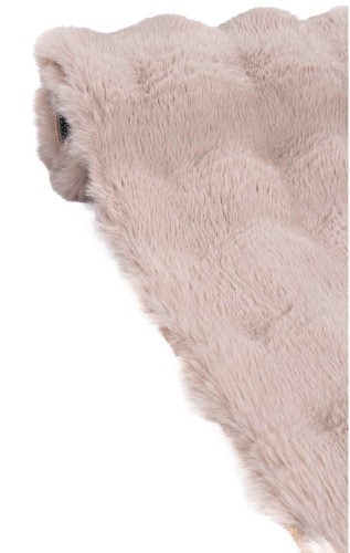 Bok beżowego dywanu pluszowego Rabbit Bubble