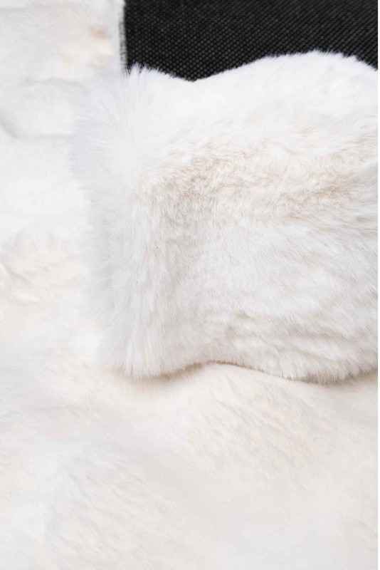 Runo kremowego dywanu pluszowego 3d Rabbit Bubble