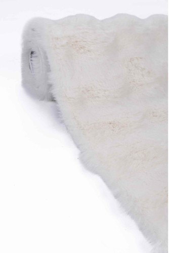 Bok kremowego dywanu pluszowego 3d Rabbit Bubble