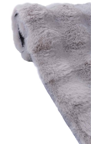 Bok szarego dywanu pluszowego 3d Rabbit Bubble