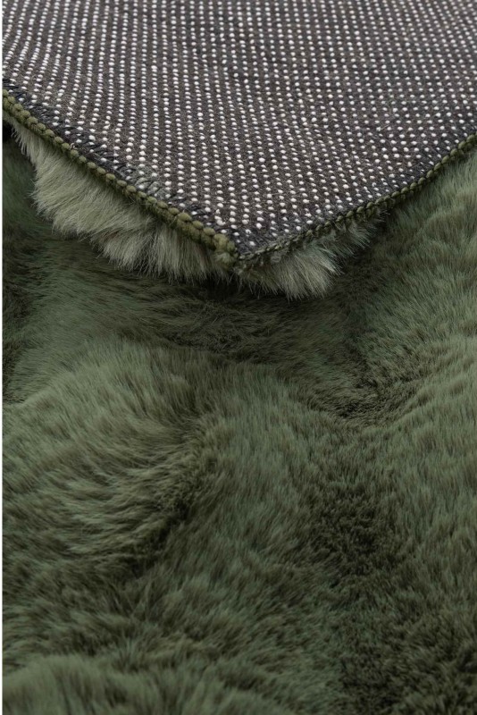 Spód zielonego dywanu pluszowego 3d Rabbit Bubble