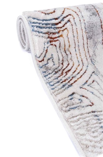 Bok dywanu z geometrycznym wzorem Relato wielokolorowego