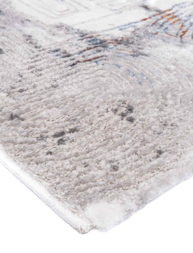 Detal dywanu z geometrycznym wzorem Relato wielokolorowego