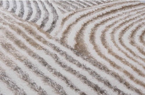 Wzór beżowego dywanu nowoczesnego salamanca geometria