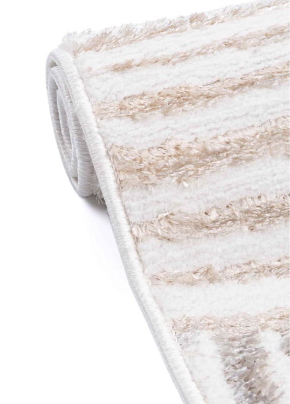 Bok beżowego dywanu nowoczesnego salamanca geometria