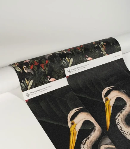 Bryty tapety muralu Standing Heron.webp