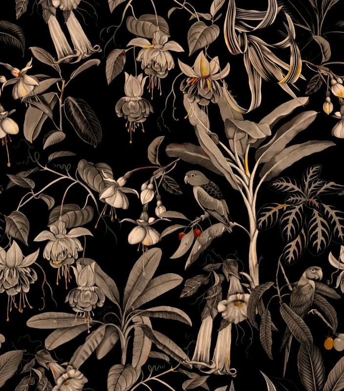 Tapeta botaniczna w kolorze sepii Frida.webp