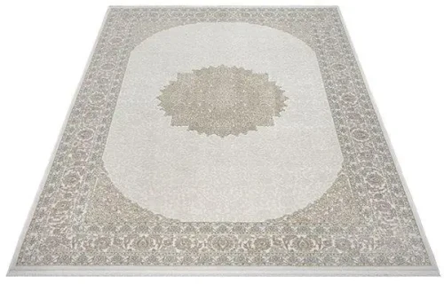 Rzut ukośny beżowego dywanu klasycznego Fabia 71291 70