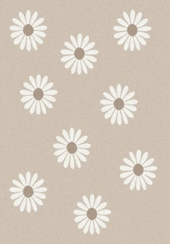 Dywan dziecięcy FD Lida Stokroty jasny beż