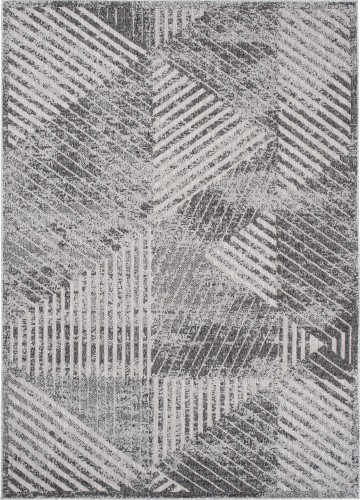 Dywan vintage geometryczny Cansas FG42A szary