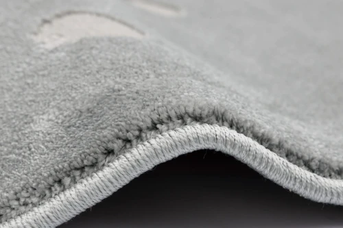 Obszycie dywanu okrągłego 3D dla dzieci FD Lush Grochy P popiel