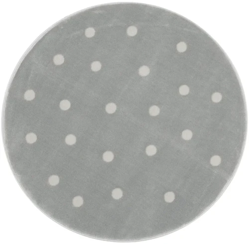 Dywan okrągły 3D dla dzieci FD Lush Grochy P popiel