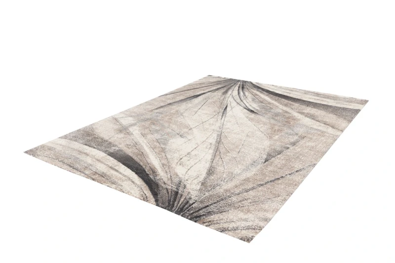 Rzut z góry dywanu nowoczesnego FD Lush Lilim popiel (binding)