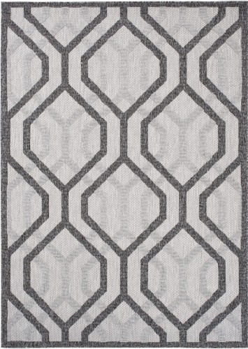 Dywan zewnętrzny 3d Cansas T936A szary