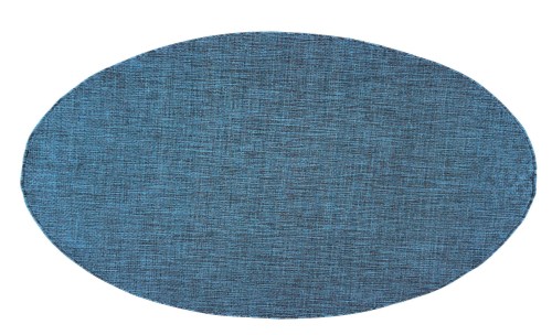 Rzut ukośny okrągłego turkusowego dywanu zewnętrznego 6365A Veranda