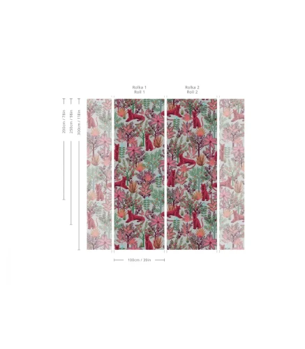 Wymiary tapety Gold Tigers Pink.webp