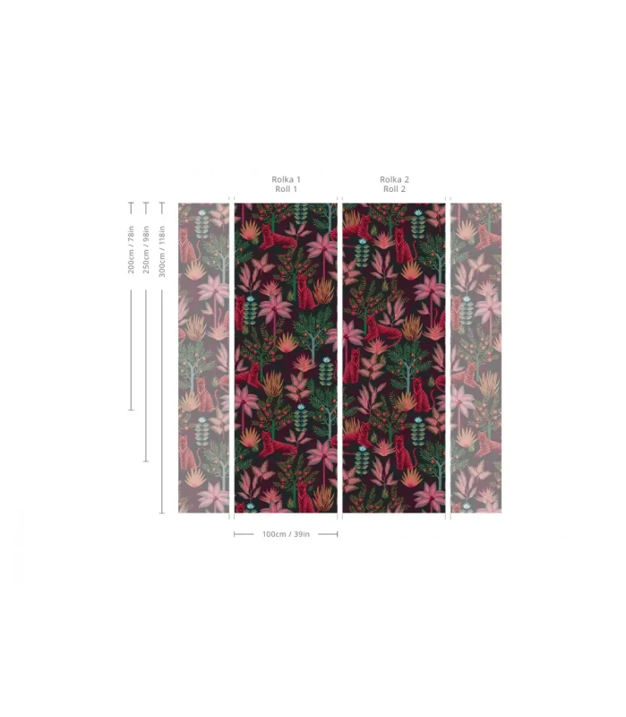 Wymiary tapety Gold Tigers Black.webp