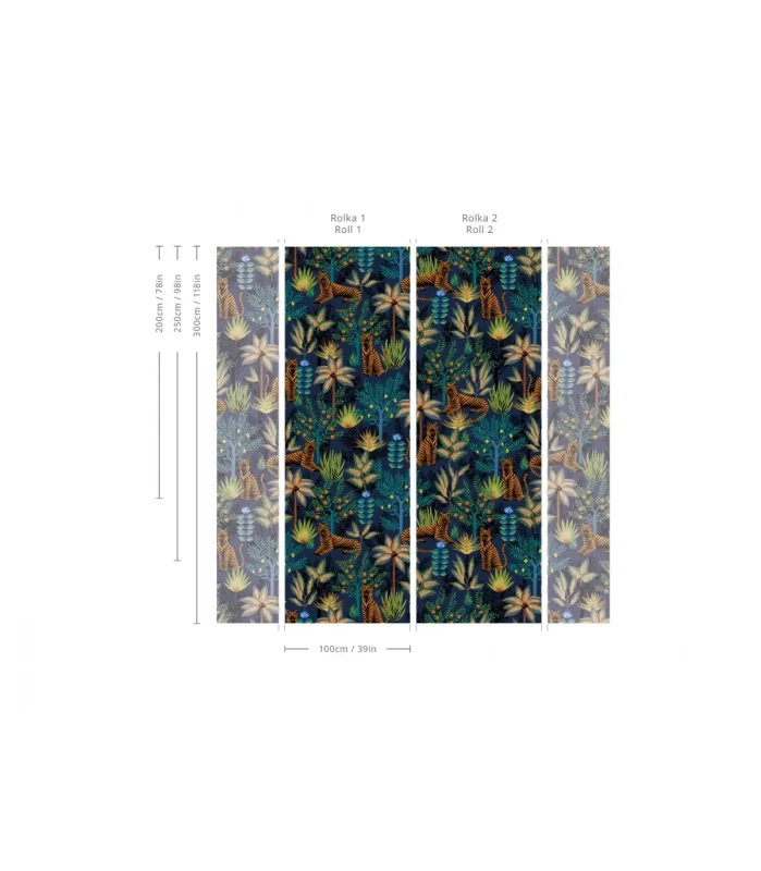 Wymiary tapety Gold Tigers.webp