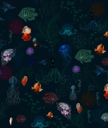 Tapeta oceaniczna Underwater World.webp