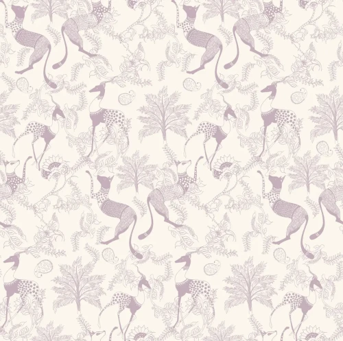 Tapeta pastelowa dla dzieci Mythical Animals Pink.webp