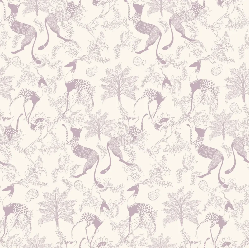 Tapeta pastelowa dla dzieci Mythical Animals Pink.webp