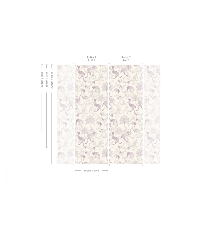 Wymiary tapety Mythical Animals Pink.webp