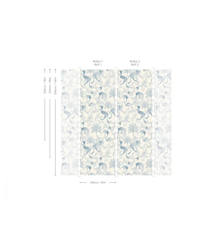 Wymiary tapety Mythical Animals Blue.webp