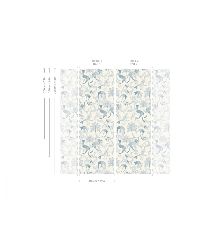 Wymiary tapety Mythical Animals Blue.webp