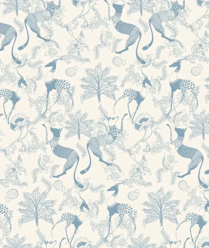 Tapeta Mythical Animals Blue Wallcolors