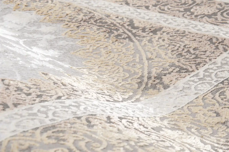 Efekt 3d dywanu klasycznego Deluxe 9091 beige