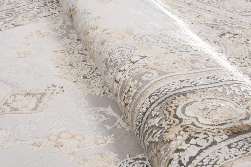 Runo 3d dywanu klasycznego Deluxe 9093 beige