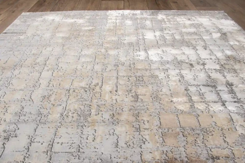 Jasna strona dywanu nowoczesnego Deluxe 9095 beige