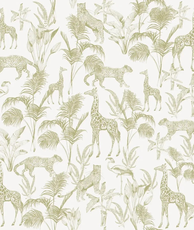 Tapeta dziecięca Safari Green.webp