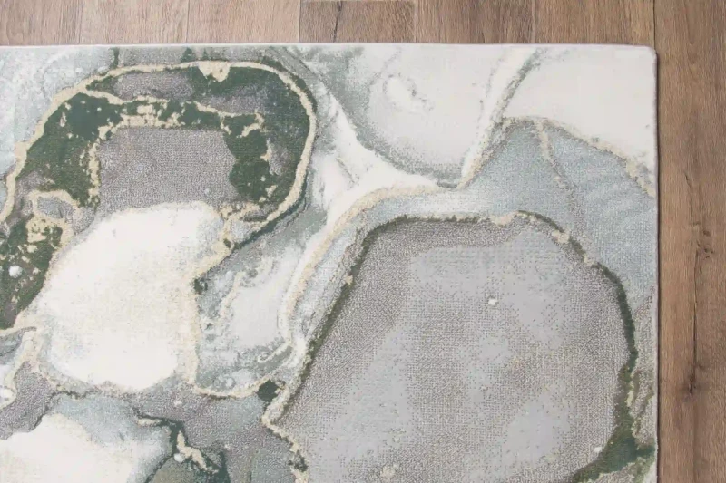 Obszycie dywanu nowoczesnego Myra 1531 green