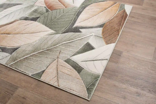 Na ciemnej podłodze dywan nowoczesny Smart Home 2550 green