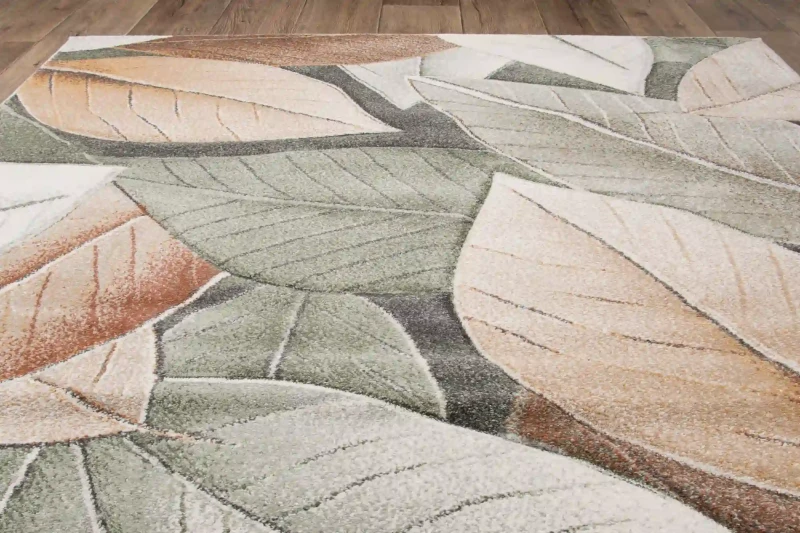 Rzut z góry na dywan nowoczesny Smart Home 2550 green