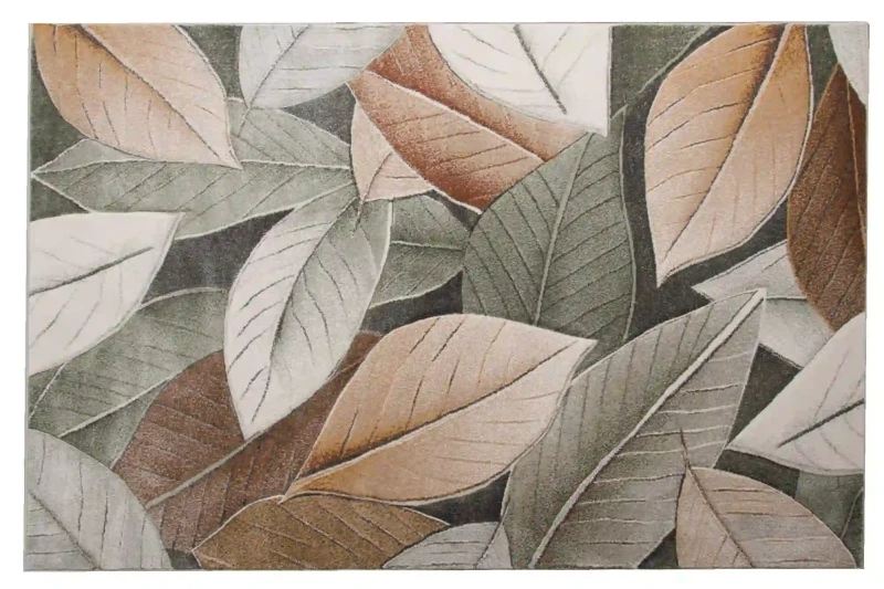 Rzut z boku dywanu nowoczesnego Smart Home 2550 green