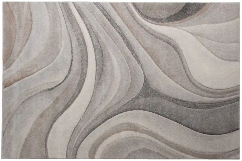 Rzut w poziomie dywanu nowoczesnego Smart Home 2551 grey