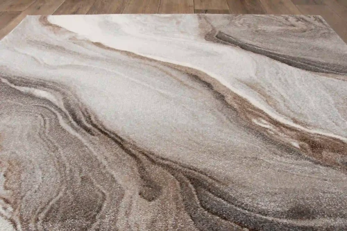 Rzut z góry dywanu nowoczesnego Smart Home 2552 beige