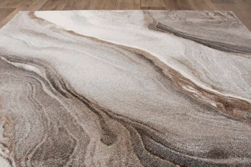 Rzut z góry dywanu nowoczesnego Smart Home 2552 beige