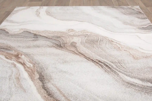 Rzut z góry dywanu nowoczesnego Smart Home 2552 beige