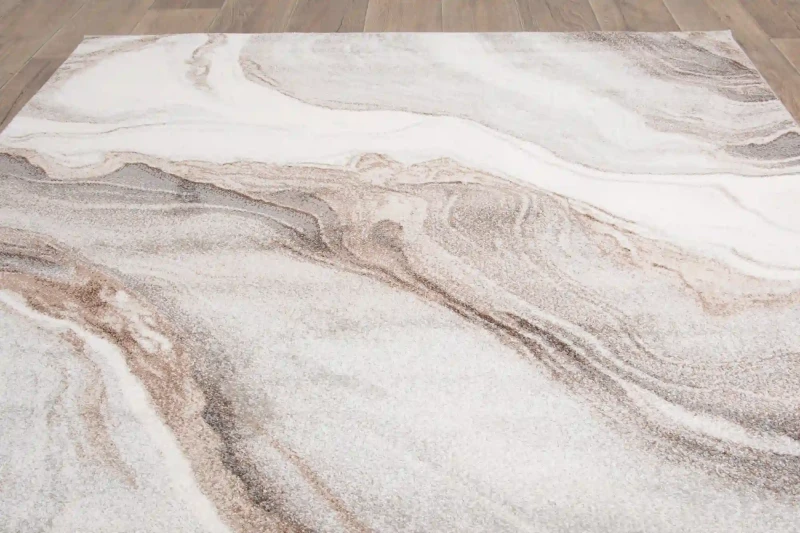 Rzut z góry dywanu nowoczesnego Smart Home 2552 beige