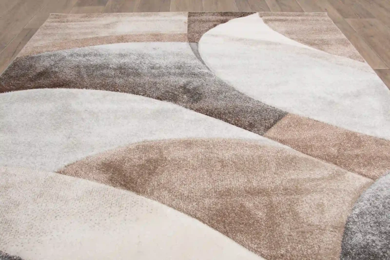 Rzut z góry dywanu nowoczesnego Smart Home 2553 beige