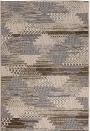 Dywan zewnętrzny Kemet romby szaro-beżowy