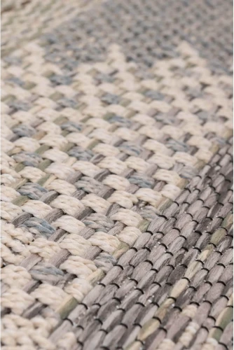 Runo dywanu Kemet romby szaro-beżowego