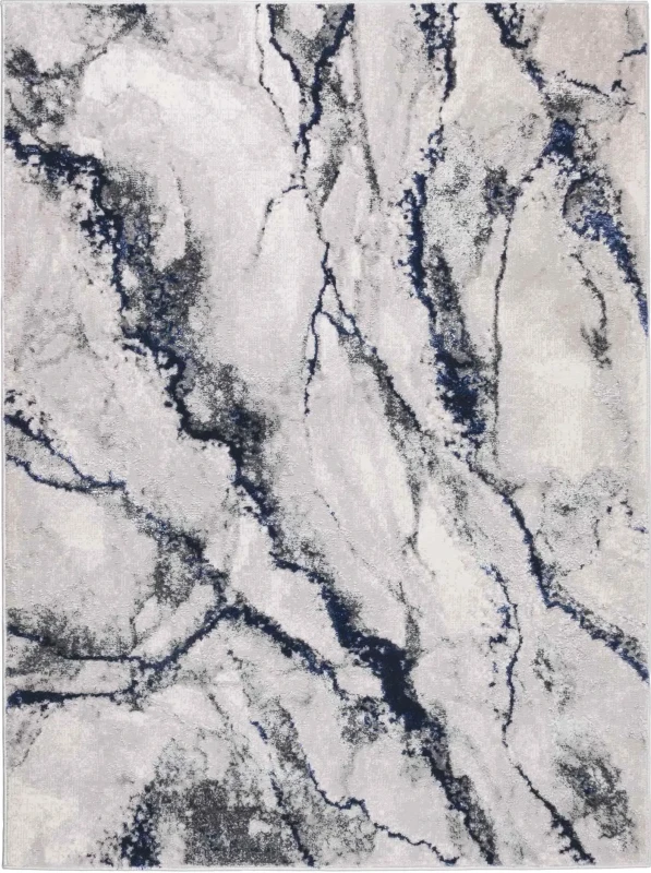 Dywan nowoczesny Stone marmur granatowy