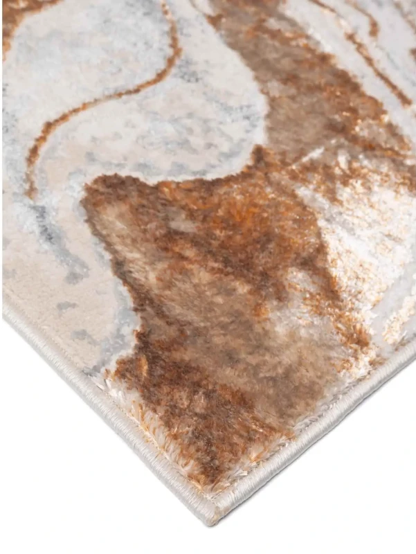Detal dywanu nowoczesnego Stone onyx beżowy