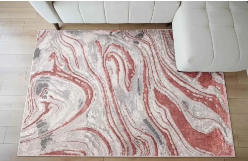 Dywan nowoczesny Stone onyx różowy we wnętrzu
