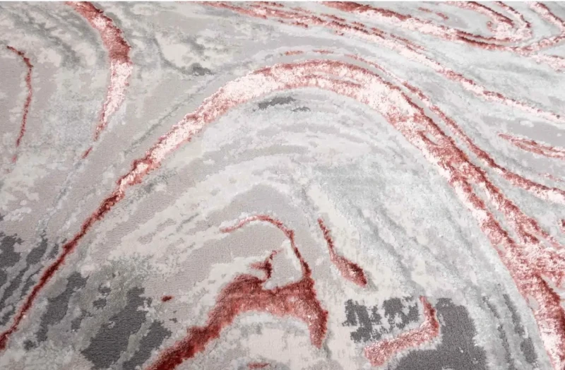 Runo 3d dywanu nowoczesnego Stone onyx różowy